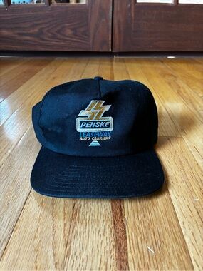 Penske Leaseway Auto Carriers Black Embroidered Snapback Hat